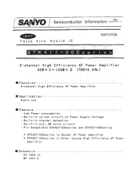 Datasheet STK417-090 manufacturer Sanyo